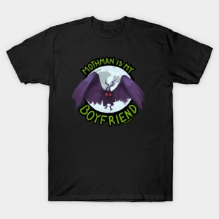 Mothman is my Boyfriend — Purple T-Shirt